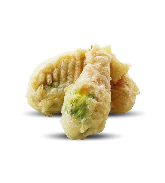 Fiori di zucca pastellati