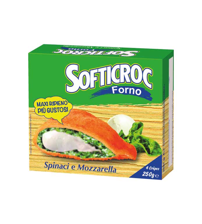 Crepes di spinaci e mozzarella