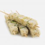 Spiedone di scorfano e zucchine gratinato