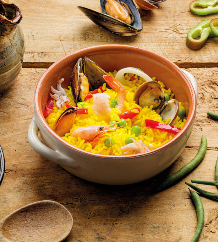 Zuppa Paella Al Pesce 1 Litro – Base Pronta Per Paella Di Riso, Verdure, Pollo E Frutti Di Mare